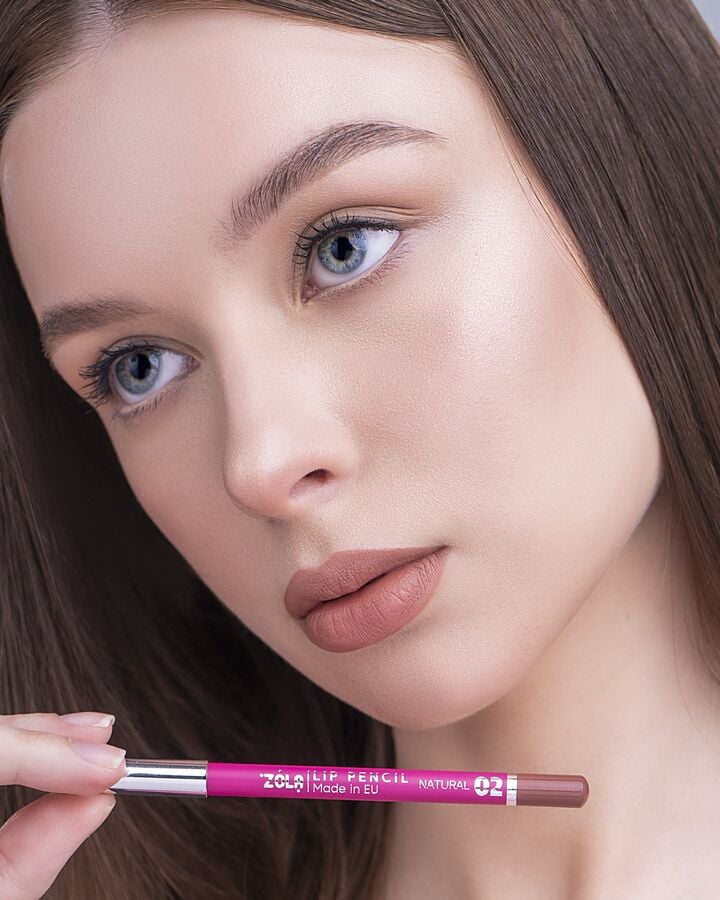 ZOLA. Lip Pencil, #02, Natural. Олівець для губ #2