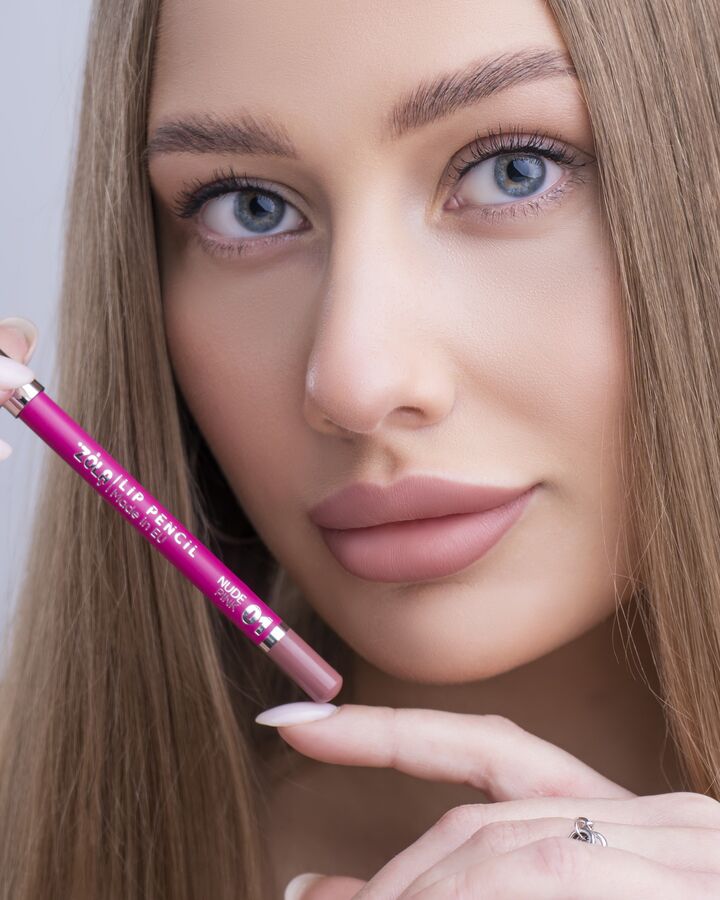 ZOLA. Lip Pencil, #01, Nude Pink. Олівець для губ #3
