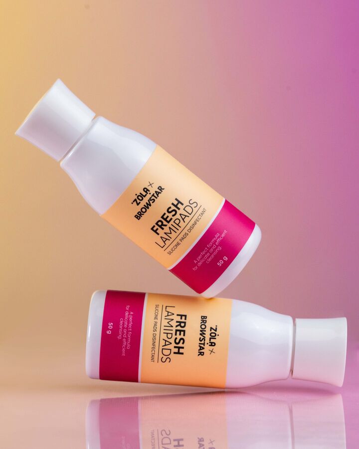 ZOLA x Browstar. Silicone Pads Desinfectant, Fresh Lamipads, 50 g.  Дезінфікуючий засіб для силіконових валиків #4