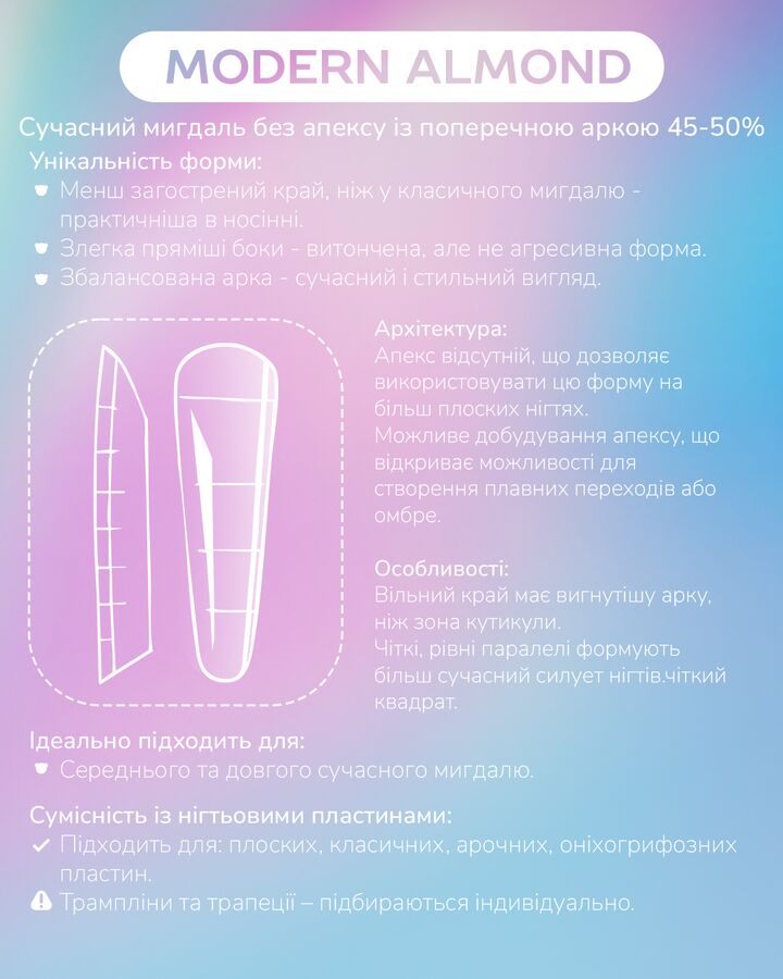 You Are Cute. Top nail forms, mix. Набір верхніх форм для нарощування нігтів 12в1 #10