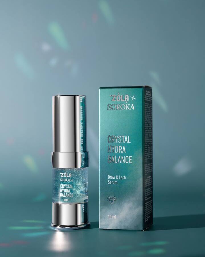 ZOLA × SOROKA. Brow and Lash Serum, Crystal Hydra Balance, 10 ml. Сироватка для брів та вій — ZOLA, NAILSMADE