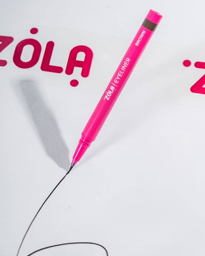 ZOLA. Eyeliner, Brown. Лайнер для очей, коричневий — ZOLA, NAILSMADE