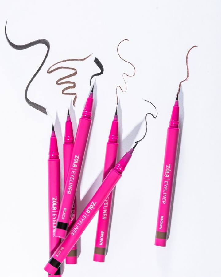 ZOLA. Eyeliner, Brown. Лайнер для очей, коричневий — ZOLA, NAILSMADE