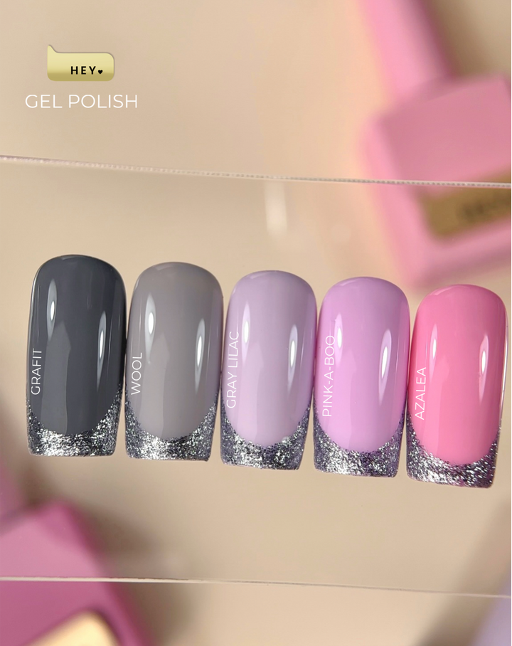 HEYLOVE. Gel Polish, PINK-A-BOO, 15 ml, гель-лак, холодний рожевий #4