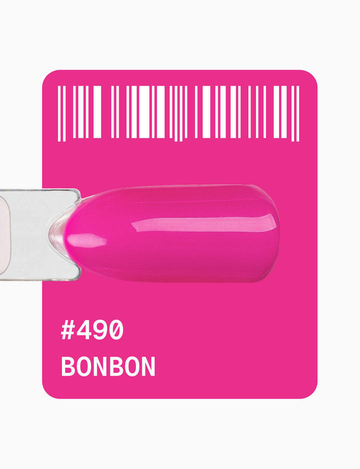 ADORE. Gel Polish, #490, Bonbon, 12 ml. Гель-лак, екстра рожевий #2