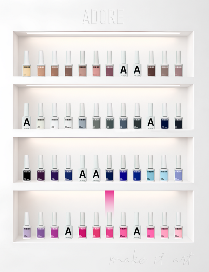 ADORE. Gel Polish, #490, Bonbon, 12 ml. Гель-лак, екстра рожевий #5