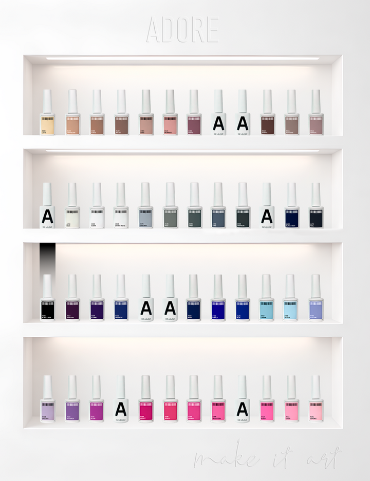 ADORE. Gel Polish, #101, Black Jack, 12 ml. gel polish, schwarz #5