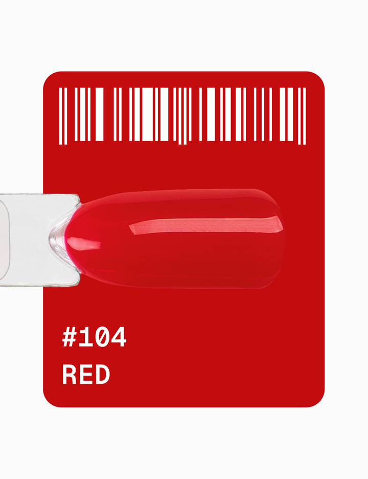 ADORE. Gel Polish, #104, Red, 12 ml. Гель-лак, класичний світло-червоний #2