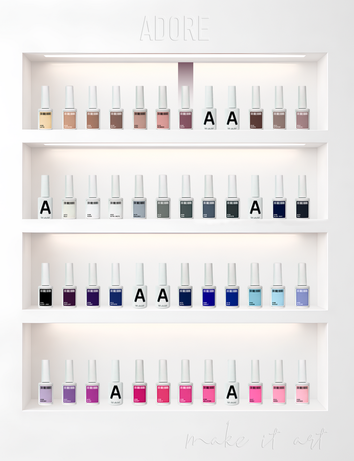 ADORE. Gel Polish, #106, Grape, 12 ml. gel polish, gedämpftes weinrot #5