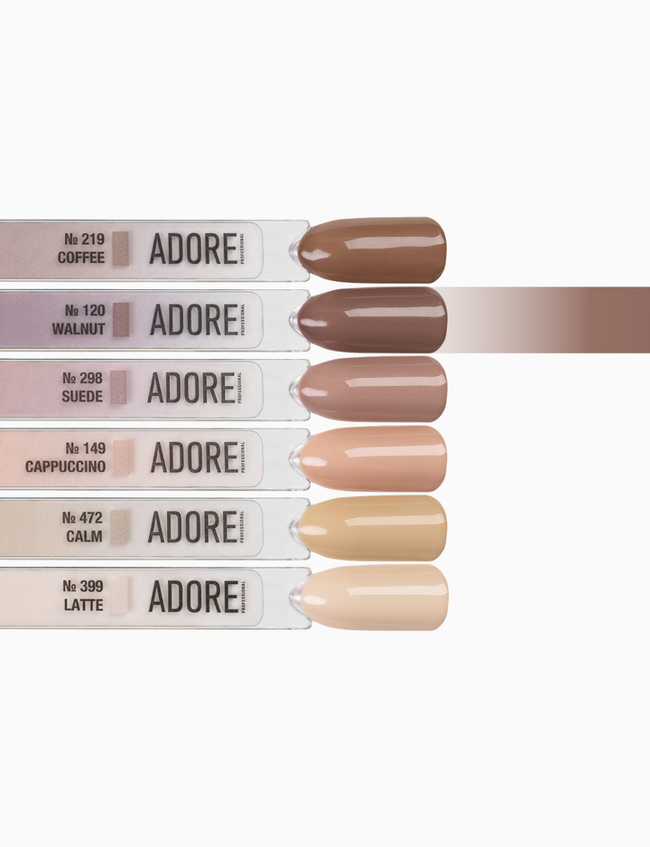 ADORE. Gel Polish, #120, Wanut, 12 ml. Гель-лак, бежево-коричневий #4