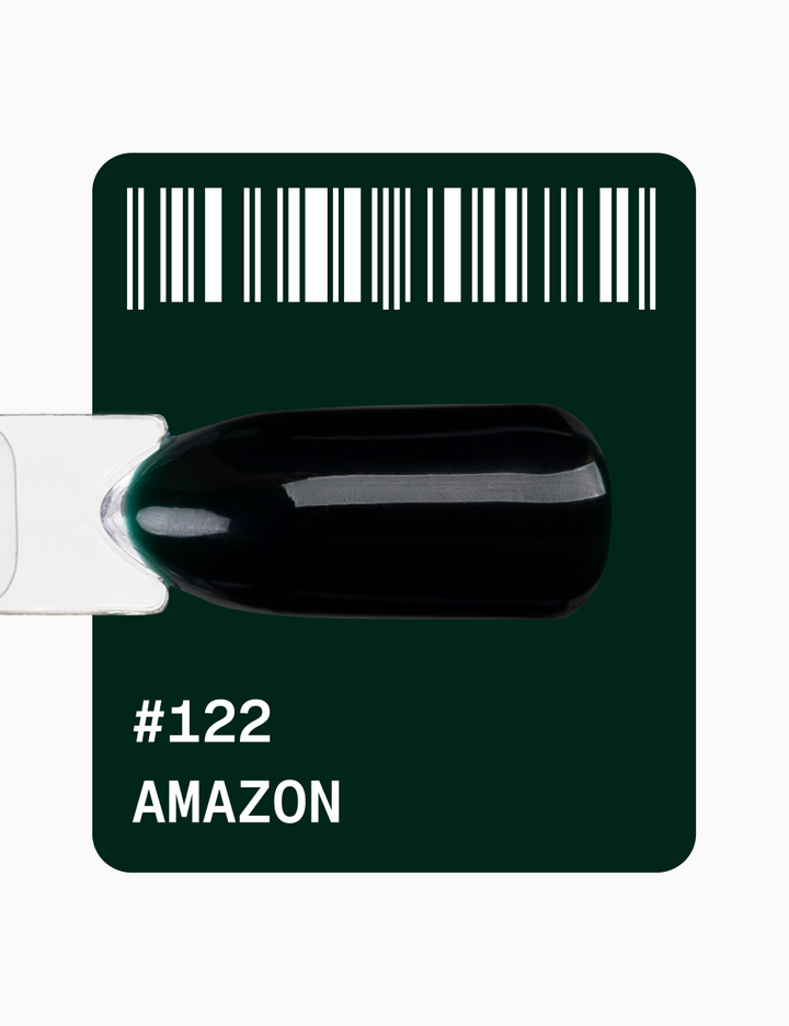 ADORE. Gel Polish, #122, Amazon, 12 ml. Lakier hybrydowy, czarno-zielony #2