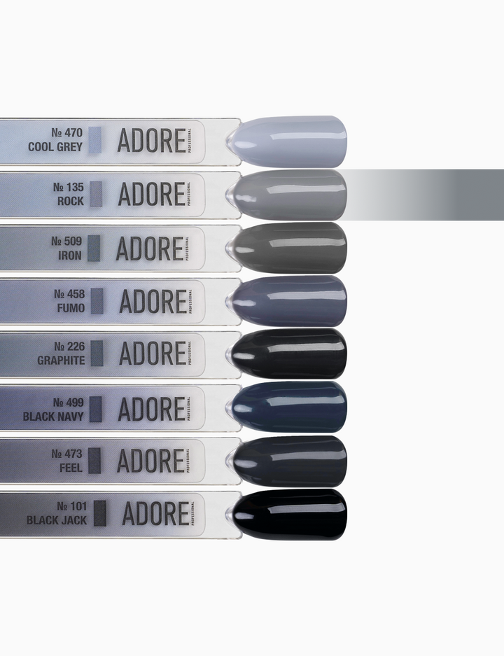 ADORE. Gel Polish, #135, Rock, 12 ml. Гель-лак, сіре каміння #4
