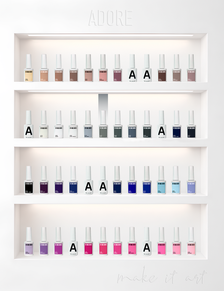 ADORE. Gel Polish, #135, Rock, 12 ml. Гель-лак, сіре каміння #5
