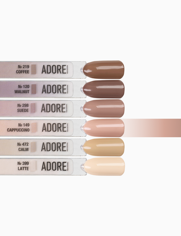 ADORE. Gel Polish, #149, Cappuccino, 12 ml. Гель-лак, капучино #4