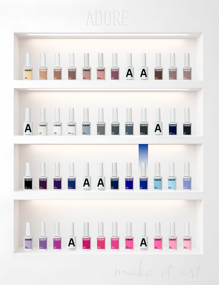ADORE. Gel Polish, #170, Blue, 12 ml. Gel polish, azul clássico #5