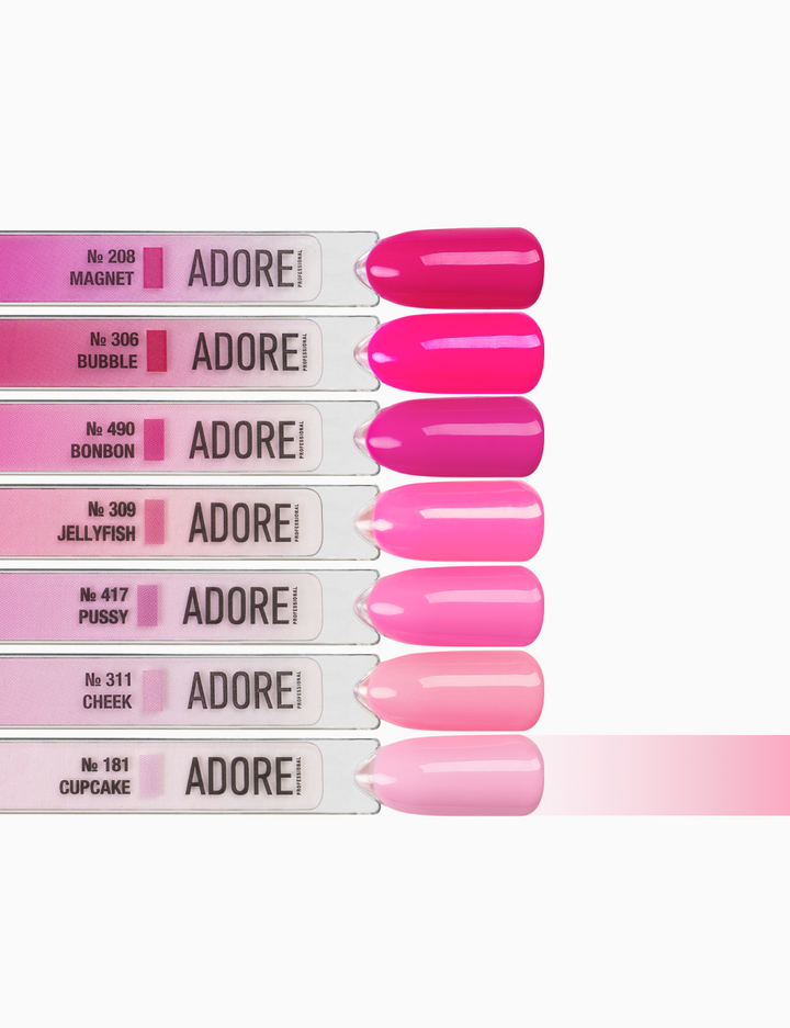 ADORE. Gel Polish, #181, Cupcake, 12 ml. Gel polish, rosa claro #4