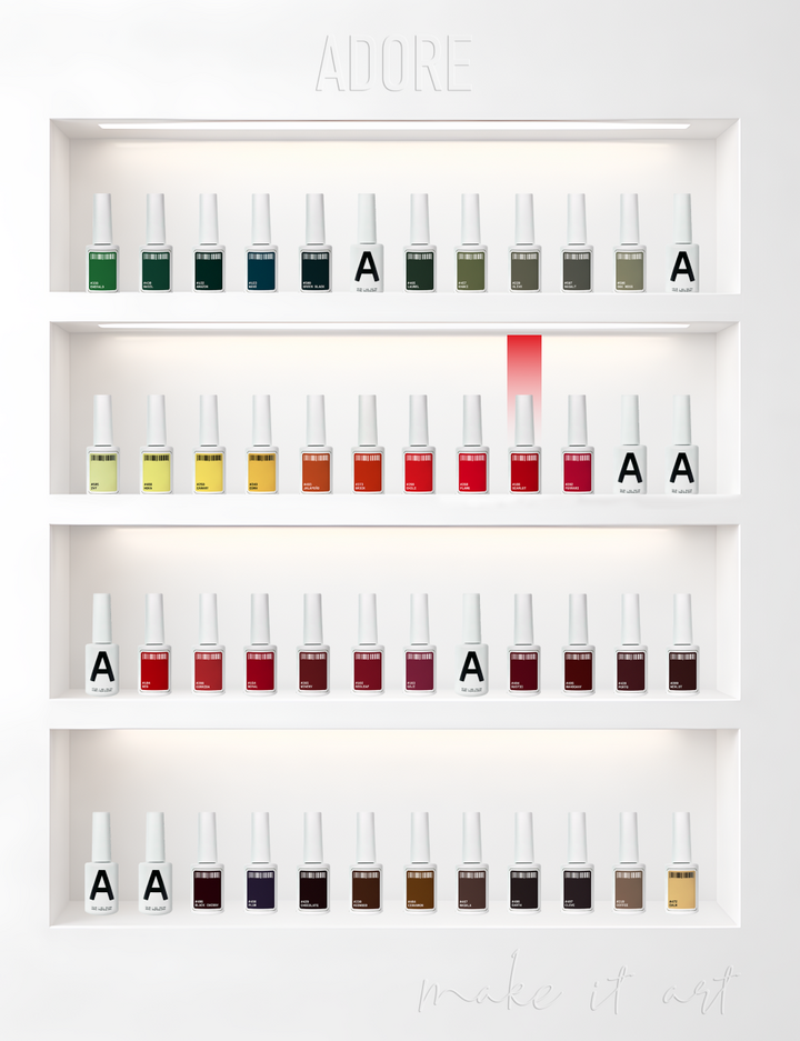 ADORE. Gel Polish, #186, Scarlet, 12 ml. Гель-лак, соковитий червоний #5