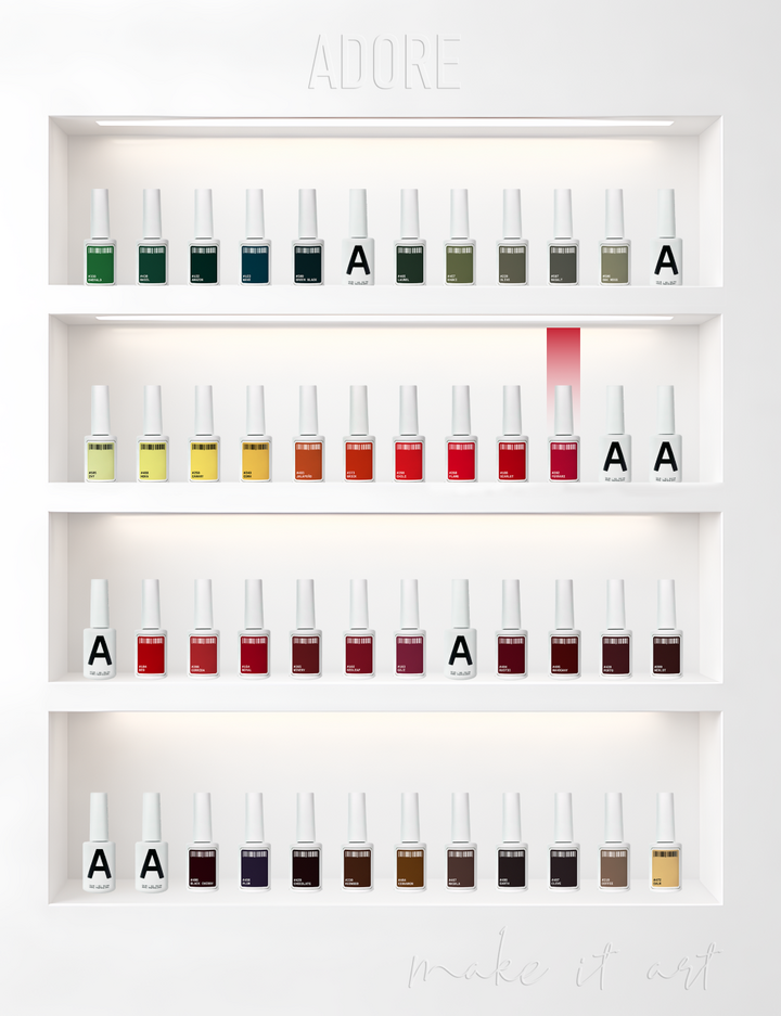 ADORE. Gel Polish, #202, Ferrari, 12 ml. Гель-лак, червоний феррарі #5