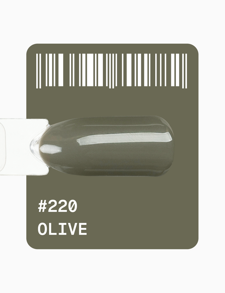 ADORE. Gel Polish, #220, Olive, 12 ml. Гель-лак, оливковий сірий #2