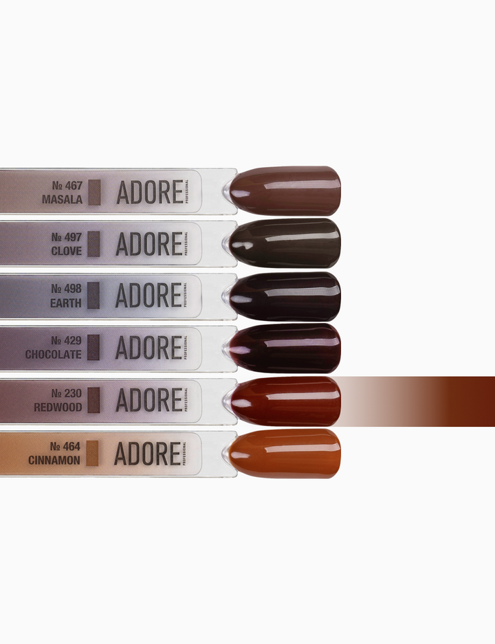 ADORE. Gel Polish, #230, Redwood, 12 ml. Гель-лак, червоно-коричневий #4