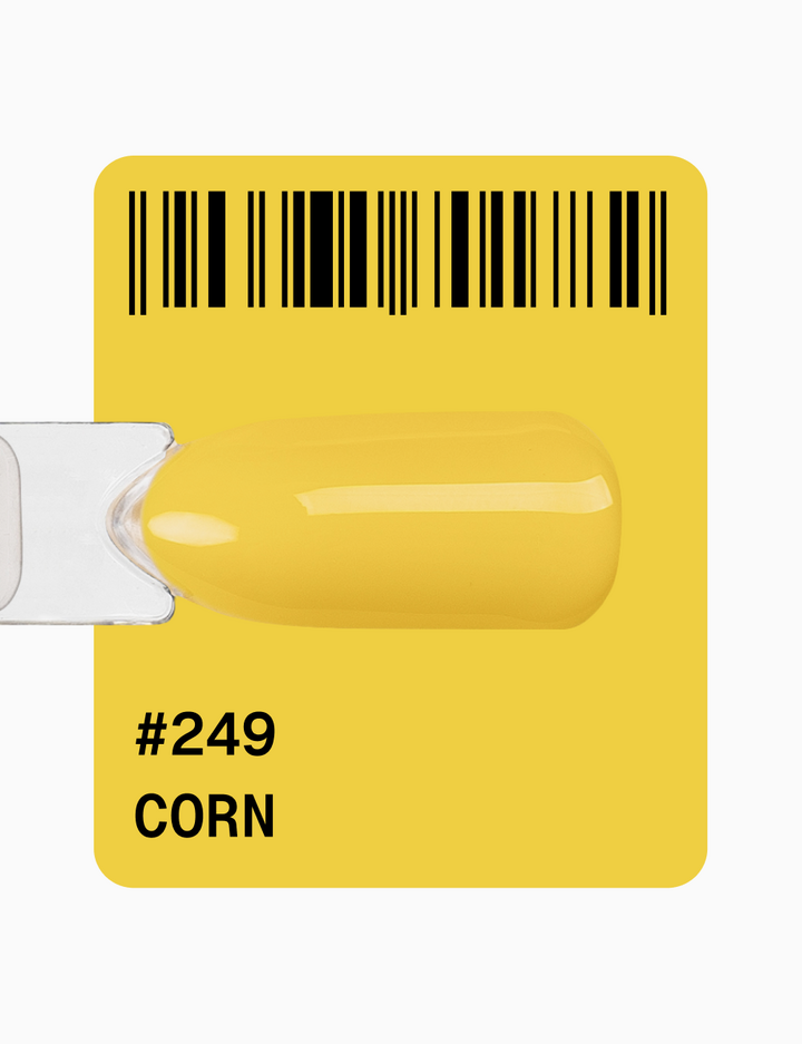 ADORE. Gel Polish, #249, Corn, 12 ml. Gel polish, amarelo verdadeiro #2