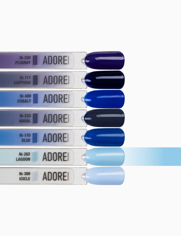 ADORE. Gel Polish, #262, Lagoon, 12 ml. Gel polish, azzurro #3