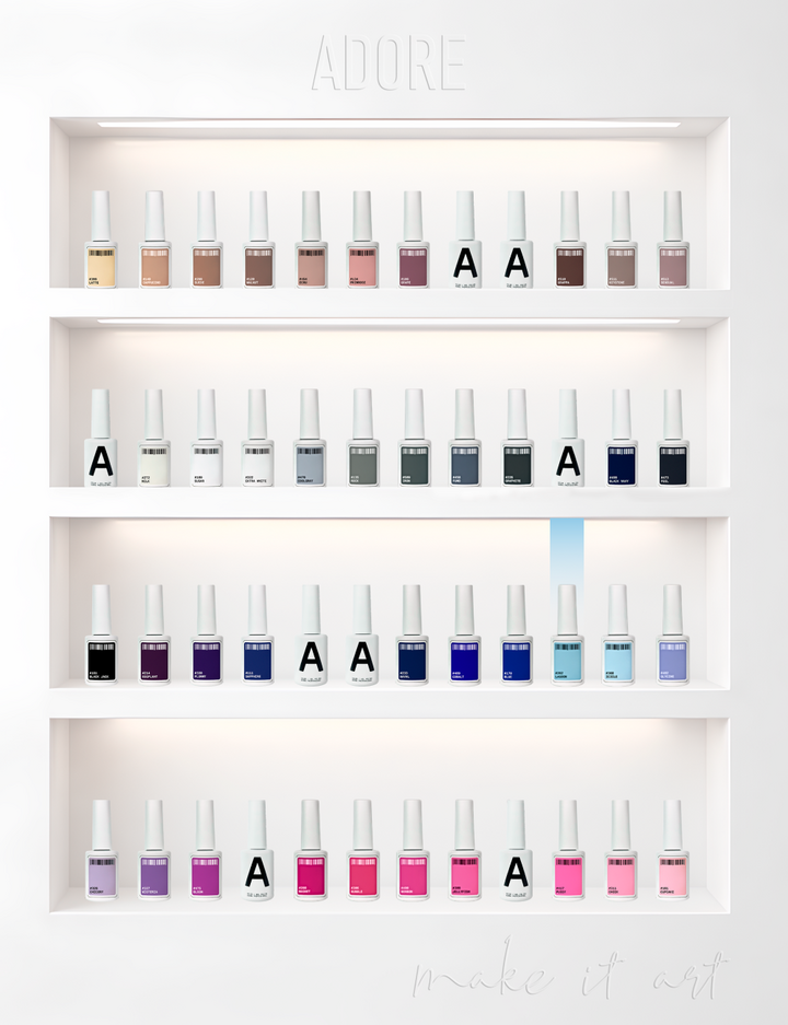 ADORE. Gel Polish, #262, Lagoon, 12 ml. Gel polish, azzurro #4