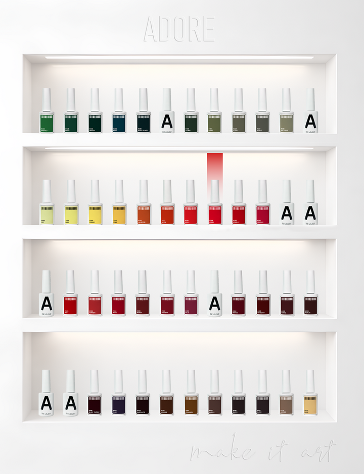 ADORE. Gel Polish, #288, Flame, 12 ml. Гель-лак, вогненно-червоний #5