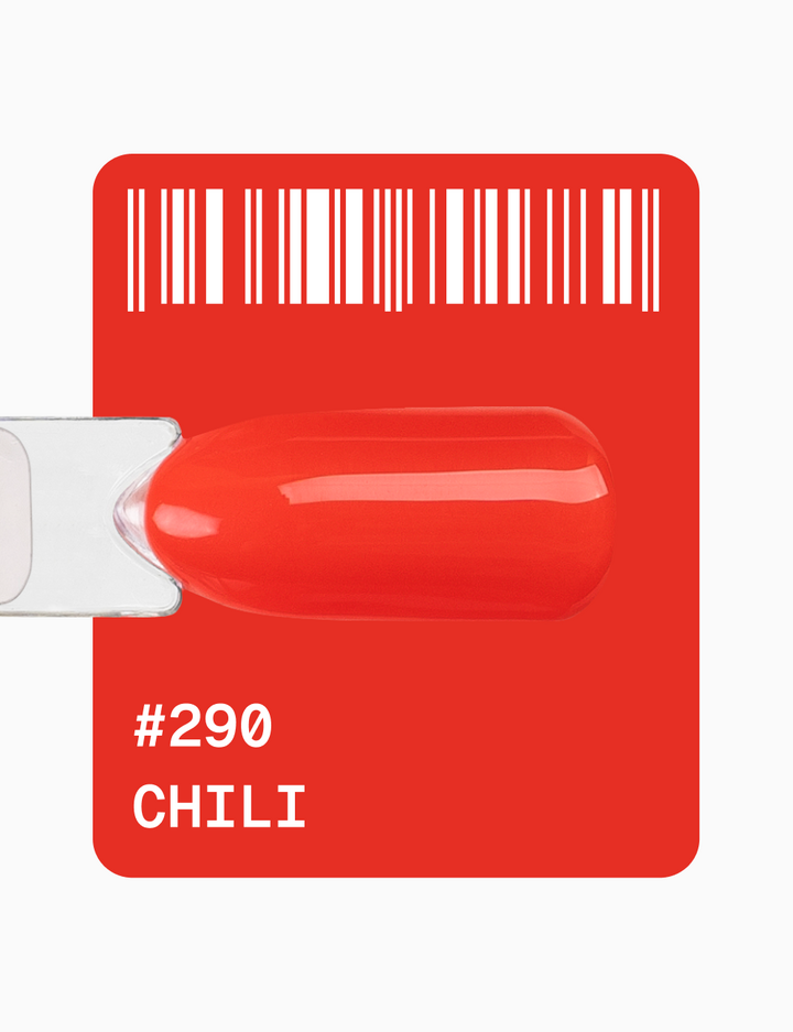 ADORE. Gel Polish, #290, Chili, 12 ml. Гель-лак, вогняний чілі #2