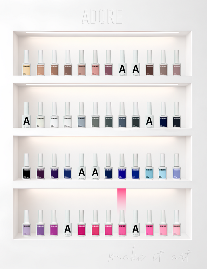 ADORE. Gel Polish, #309, Jellyfish, 12 ml. Gellack, knallpink #5