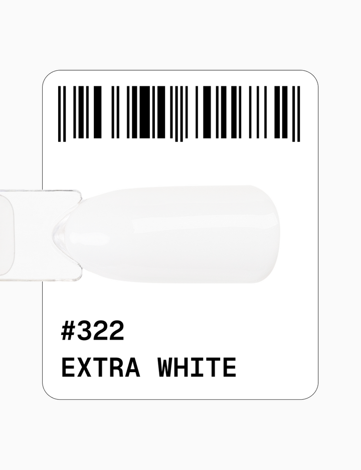 ADORE. Gel Polish, #322, Extra white, 12 ml. Гель-лак, екстра-білий високопігментований #2