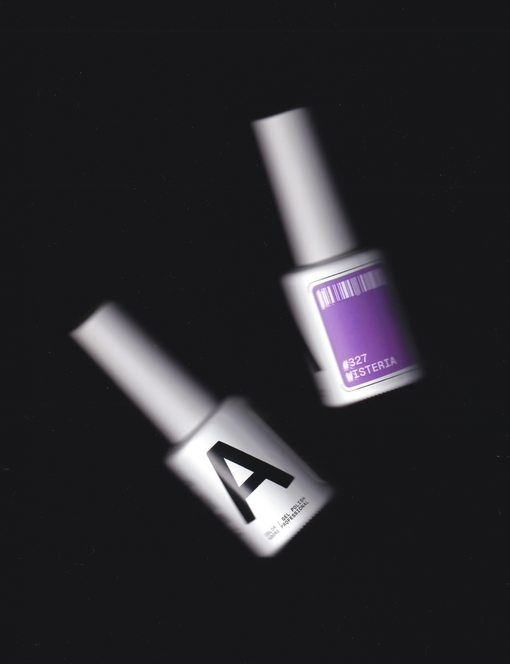 ADORE. Gel Polish, #327, Wisteria, 12 ml. Esmalte en gel, púrpura #3