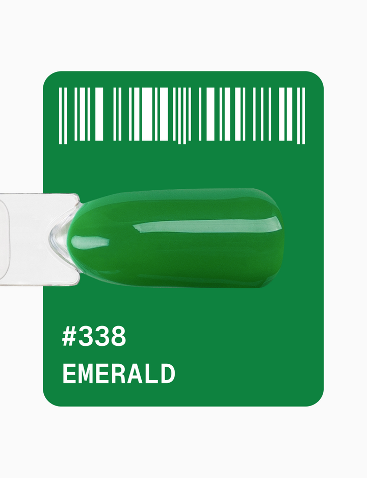 ADORE. Gel Polish, #338, Emerald, 12 ml. Гель-лак, насичений зелений #2