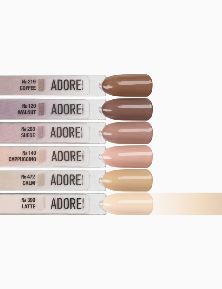 ADORE. Gel Polish, #399, Latte, 12 ml. Гель-лак, молочна пінка #4