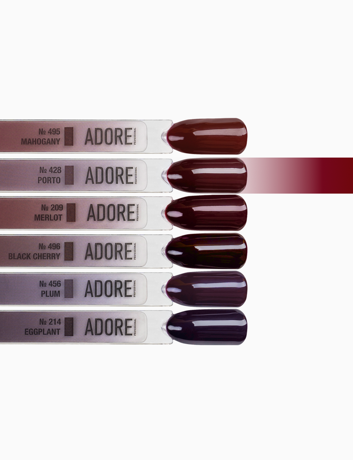 ADORE. Gel Polish, #428, Porto, 12 ml. Гель-лак, портвейн #4