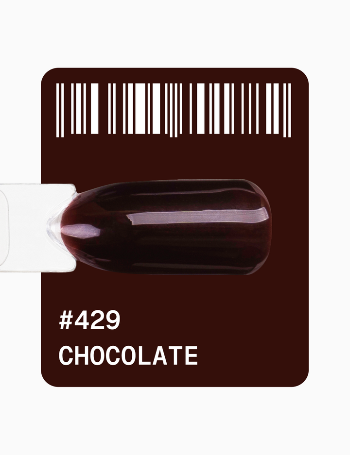 ADORE. Gel Polish, #429, Chocolate, 12 ml. Гель-лак, темно-шоколадний з мікроблиском #2