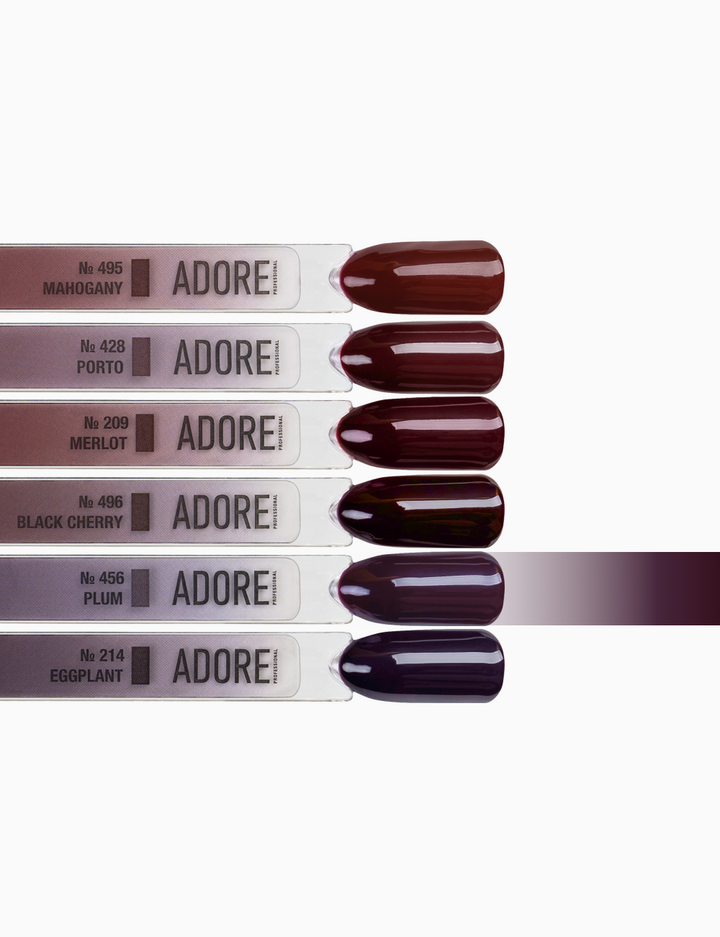 ADORE. Gel Polish, #456, Plum, 12 ml. Gel Polish, tiefes Pflaume #4