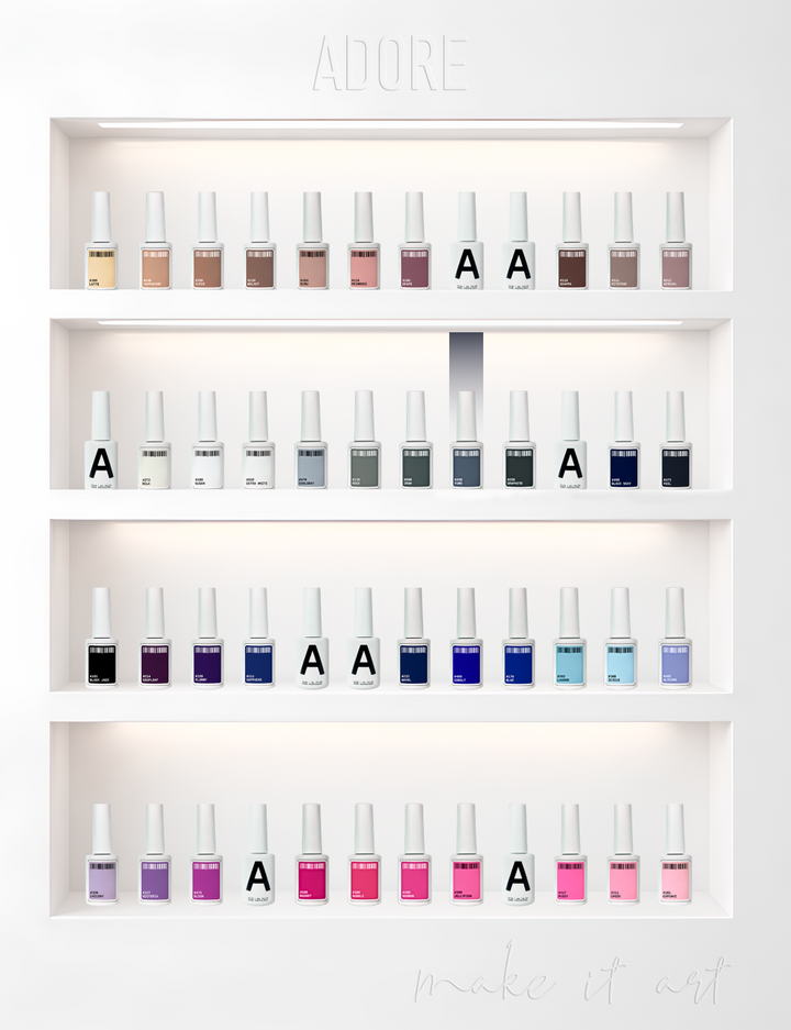 ADORE. Gel Polish, #458, Fumo, 12 ml. Гель-лак, прохолодний сірий #5