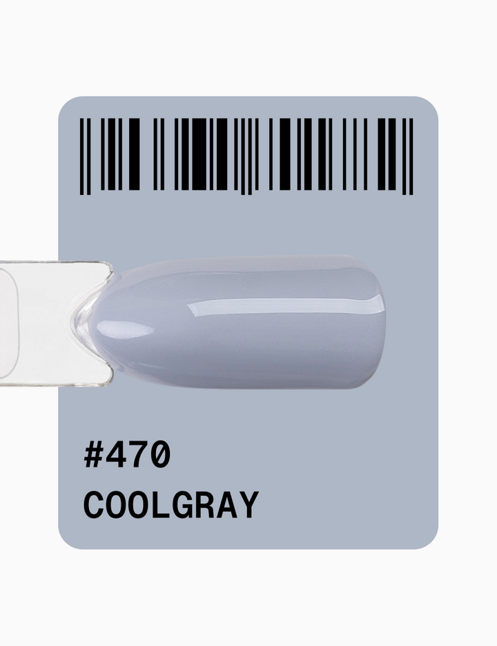 ADORE. Gel Polish, #470, Coolgray, 12 ml. Гель-лак, бездоганний сірий #2