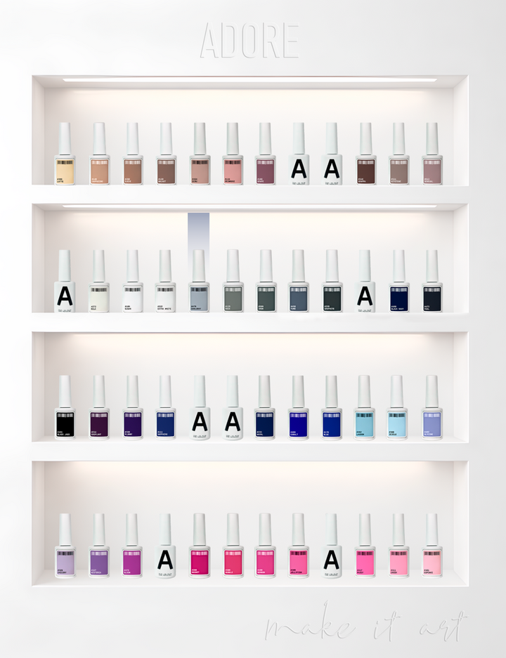 ADORE. Gel Polish, #470, Coolgray, 12 ml. Гель-лак, бездоганний сірий #5