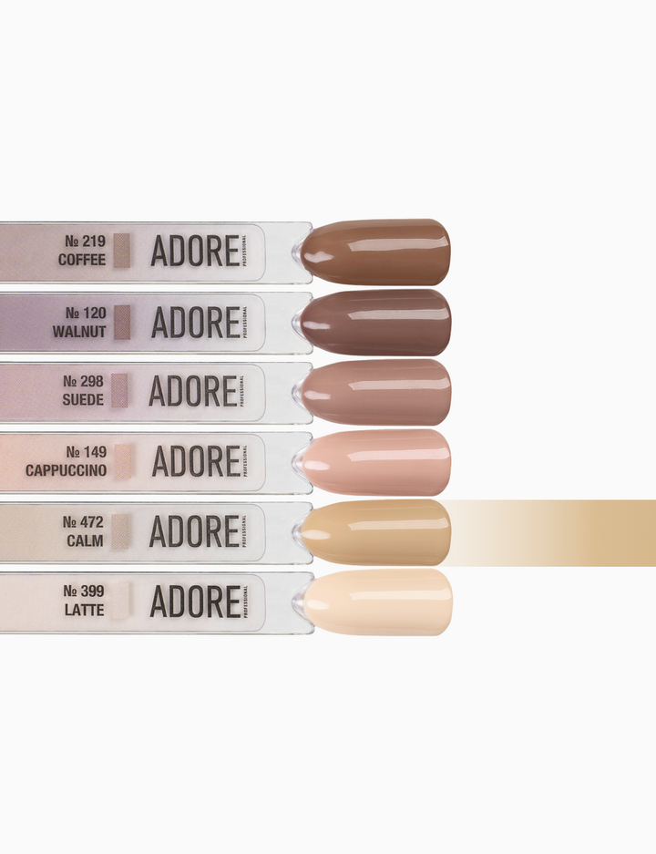 ADORE. Gel Polish, #472, Calm, 12 ml. Гель-лак, бежевий пісочний #4