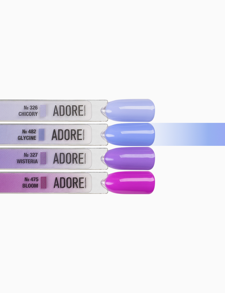 ADORE. Gel Polish, #482, Glycine, 12 ml. Gel-Lack, aufgehelltes Violett #4