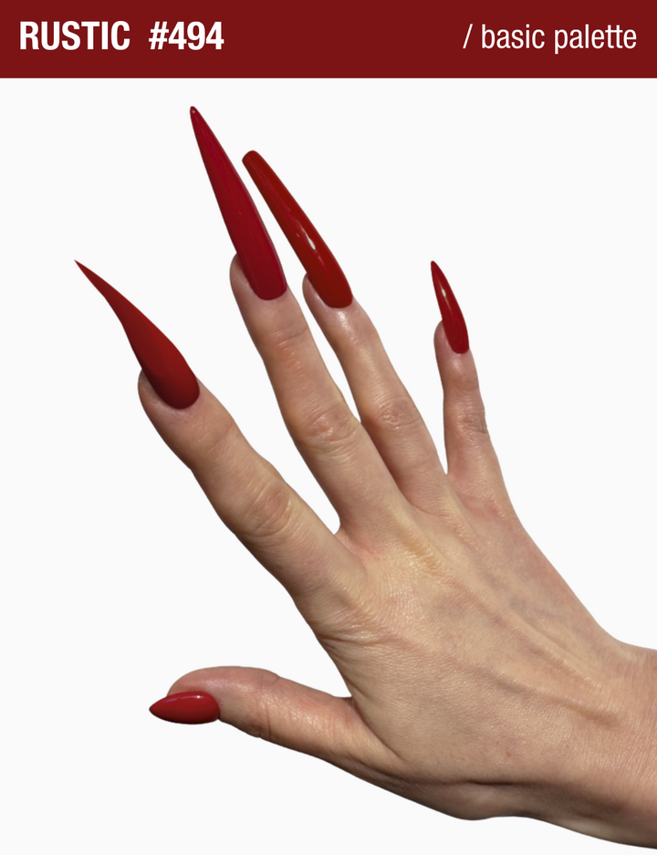 ADORE. Gel Polish, #494, Rustic, 12 ml. Гель-лак, бордово-червоний #4