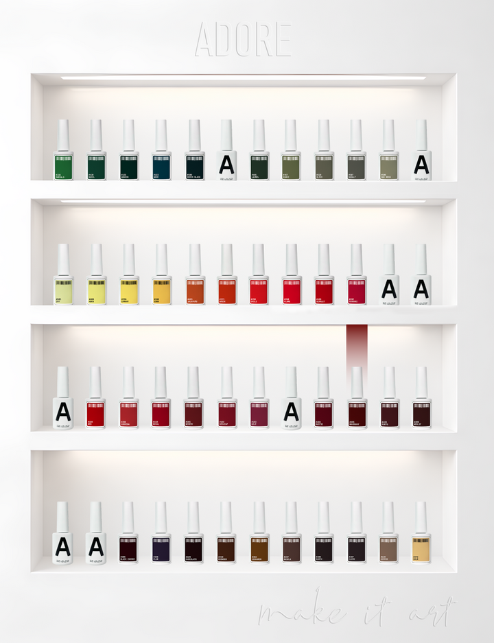 ADORE. Gel Polish, #495, Mahogany, 12 ml. Гель-лак, глибокий махагоновий #5