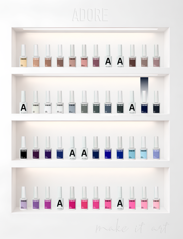 ADORE. Gel Polish, #499, Black navy, 12 ml. Gel Polish, blauschwarz #5