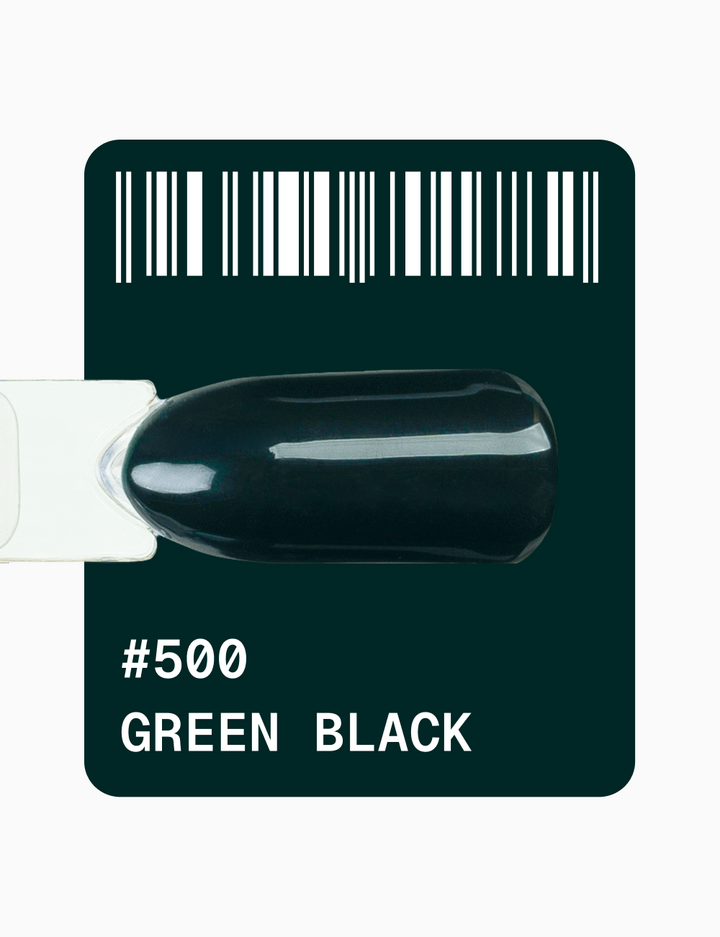 ADORE. Gel Polish, #500, Green black, 12 ml. Гель-лак, темний бутилочно-зелений #2