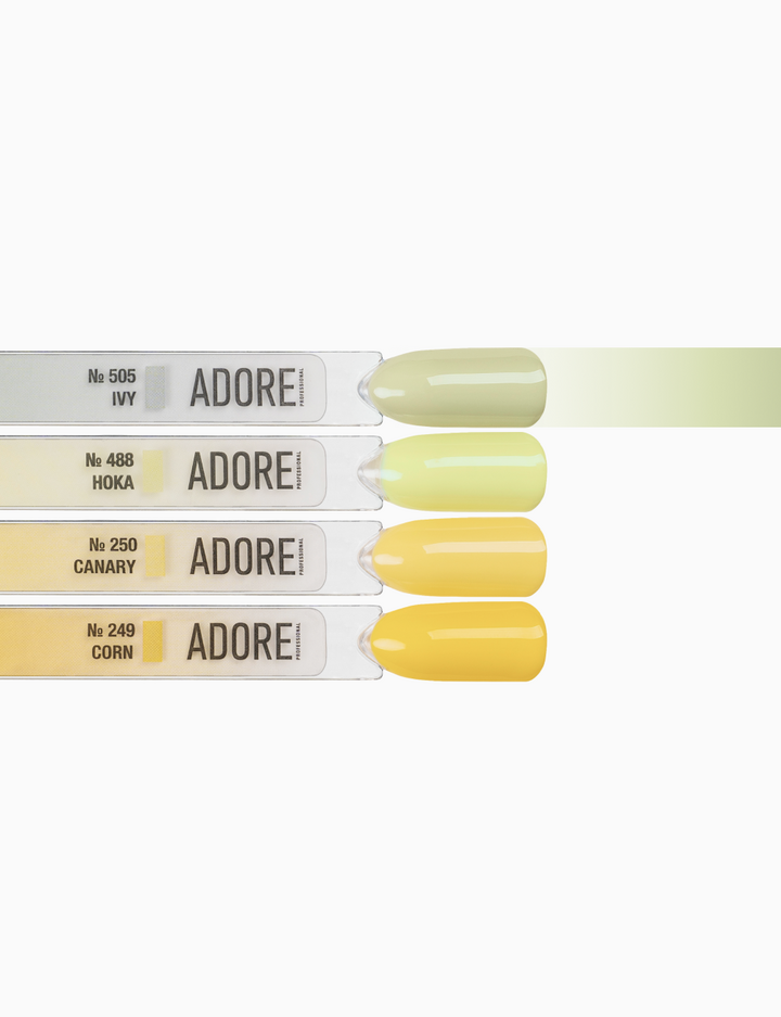 ADORE. Gel Polish, #505, Ivy, 12 ml. Гель-лак, світло-оливковий #4