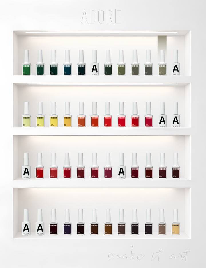 ADORE. Gel Polish, #506, Oak moss, 12 ml. Гель-лак, світлий сріблясто-оливковий #5
