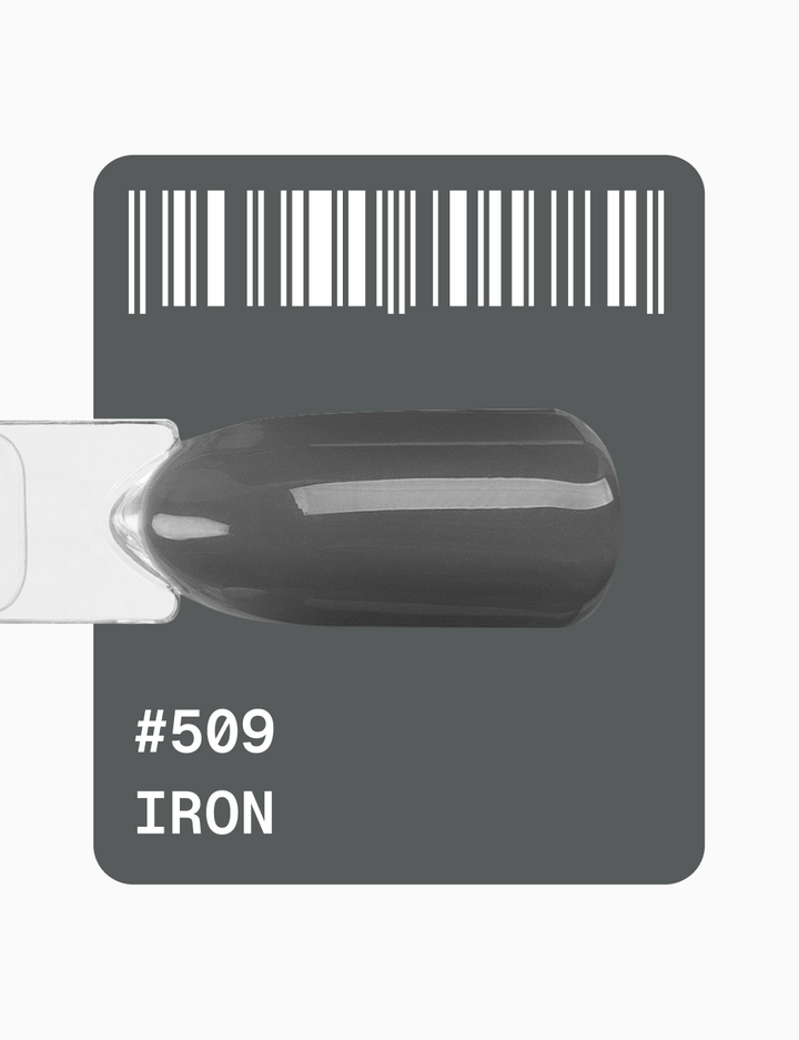ADORE. Gel Polish, #509, Iron, 12 ml. Гель-лак, класичний сірий #2