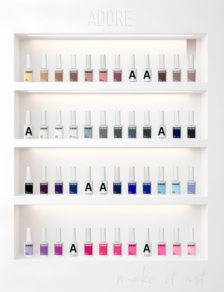 ADORE. Gel Polish, #513, Sensual, 12 ml. Gel Polish, jasny szaro-liliowy #5